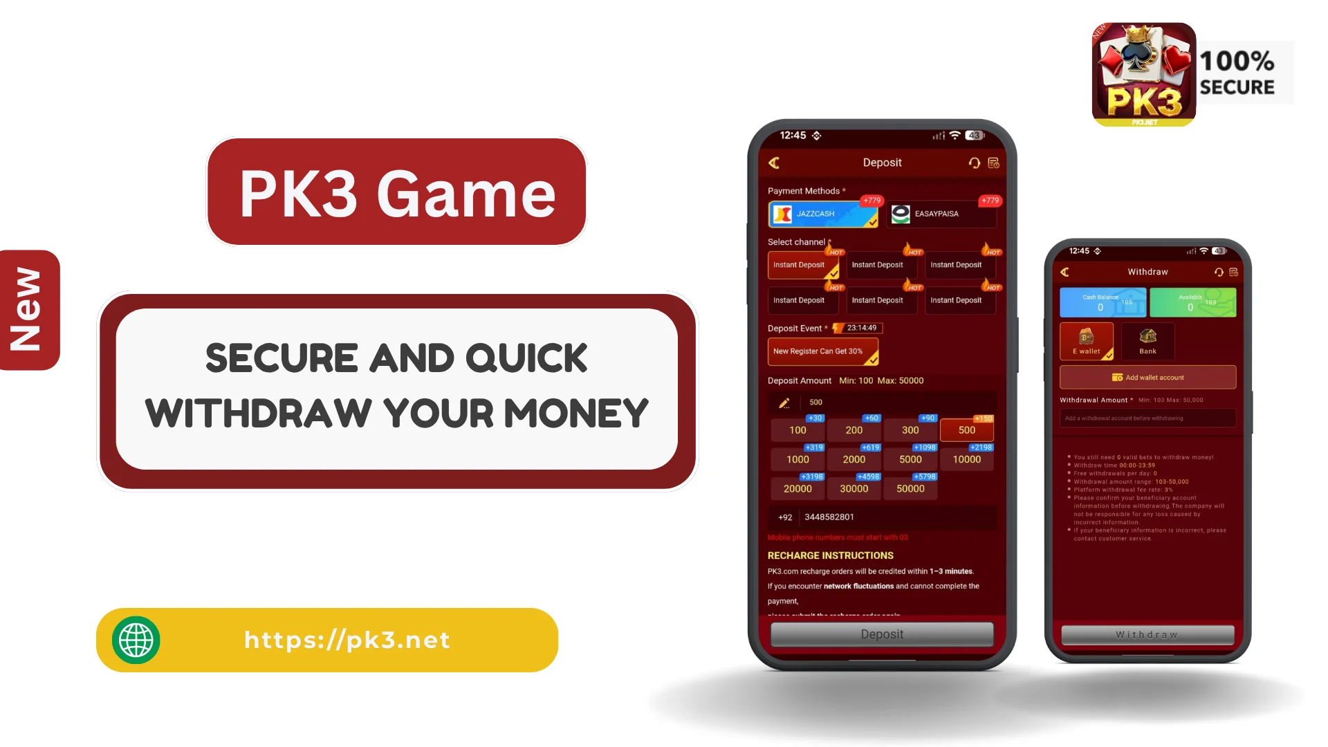 PK3 Withdraw